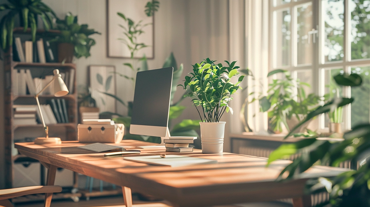 Plantas perfeitas para escritórios e home office: como transformar seu espaço de trabalho