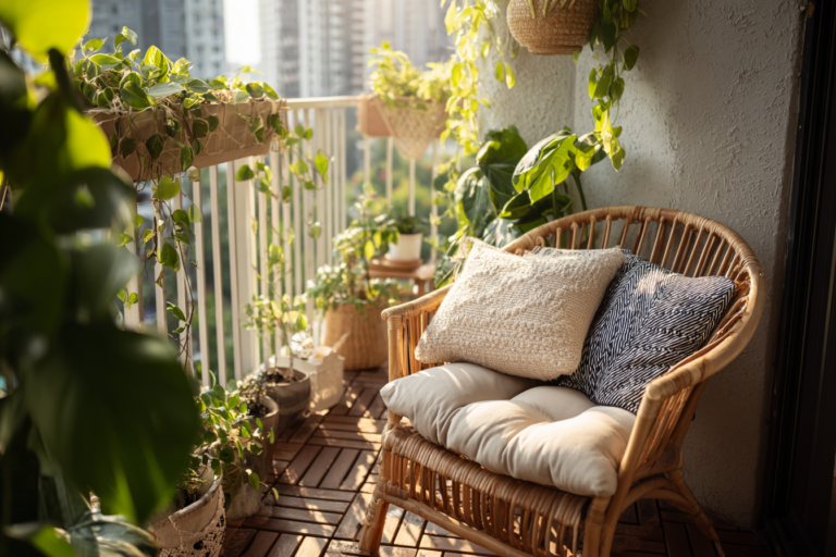 Dicas simples para decorar varandas pequenas com plantas e móveis aconchegantes.