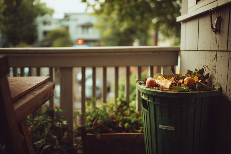 compostagem no jardim