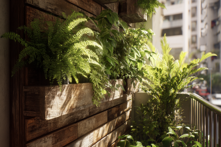 Jardins verticais para pequenos espaços