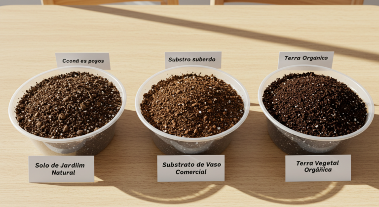 diferença entre solos para jardinagem