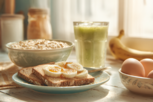 Café da manhã nutritivo ideal para uma alimentação matinal que fornece mais energia