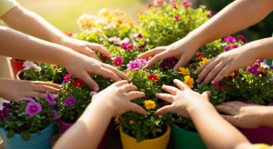 Mini-jardim sensorial para crianças: guia completo