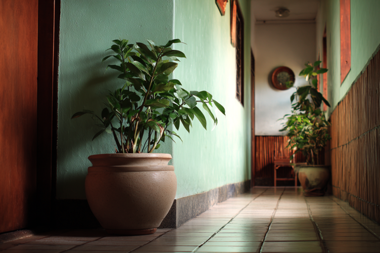 plantas para corredores e halls de entrada